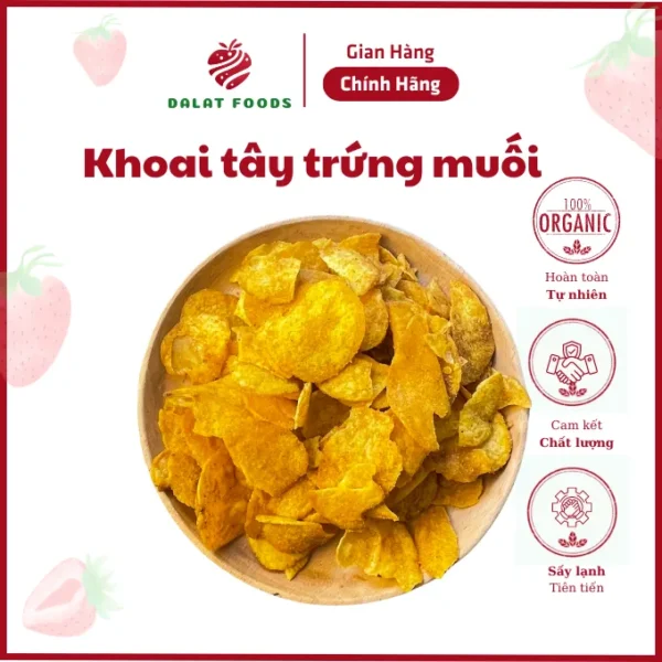 Khoai tây trứng muối Đà Lạt