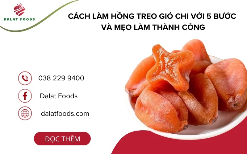 Cách làm hồng treo gió