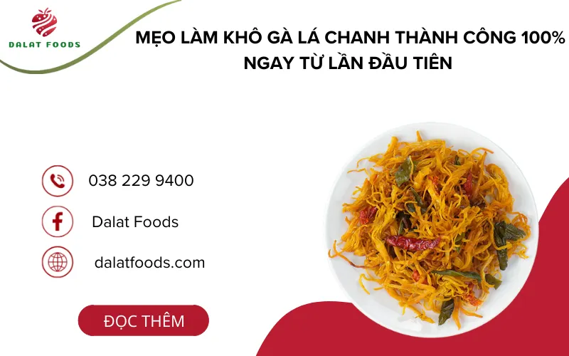 Làm khô gà lá chanh bằng nồi cơm điện