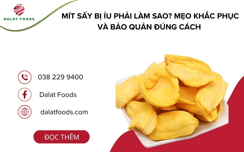 mít sấy bị ỉu phải làm sao